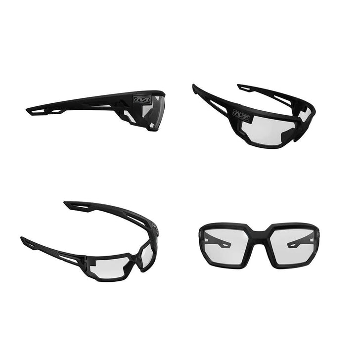 Type-X Tactical Glasses with Clear Lens and Black Frame