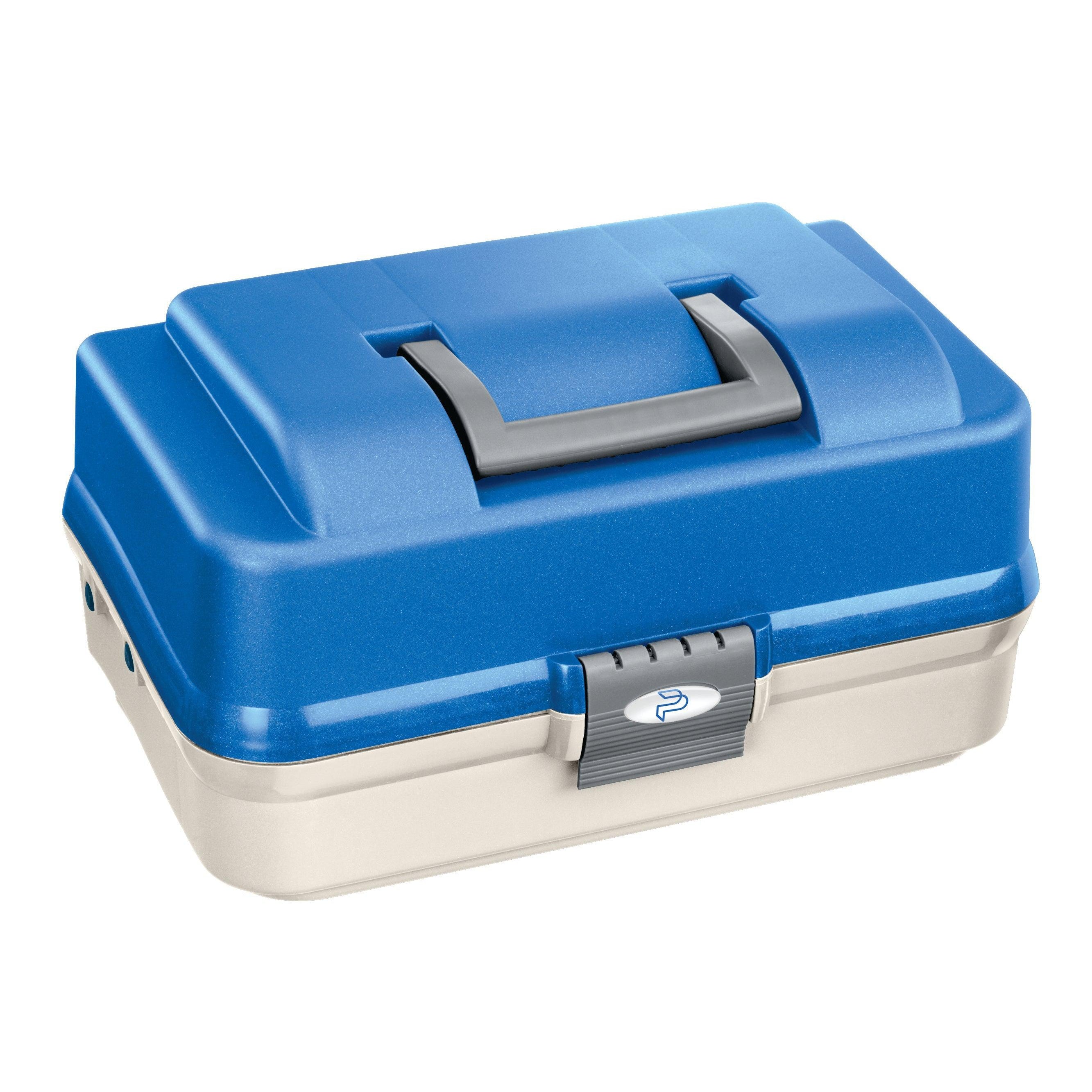 Panaro  149 White and Blue Tackle Box, with 3 Shelves - BellGear