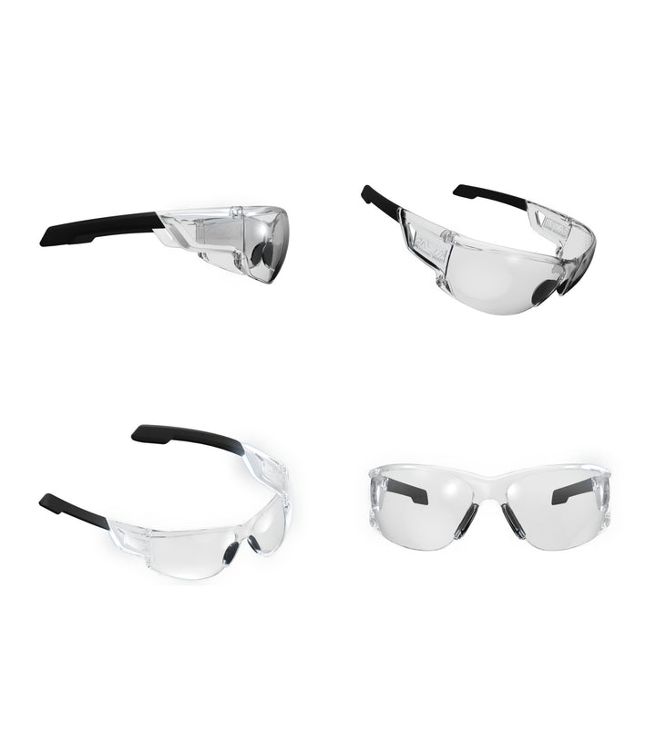 Type-N Tactical Glasses With a Clear Frame and Clear Lens