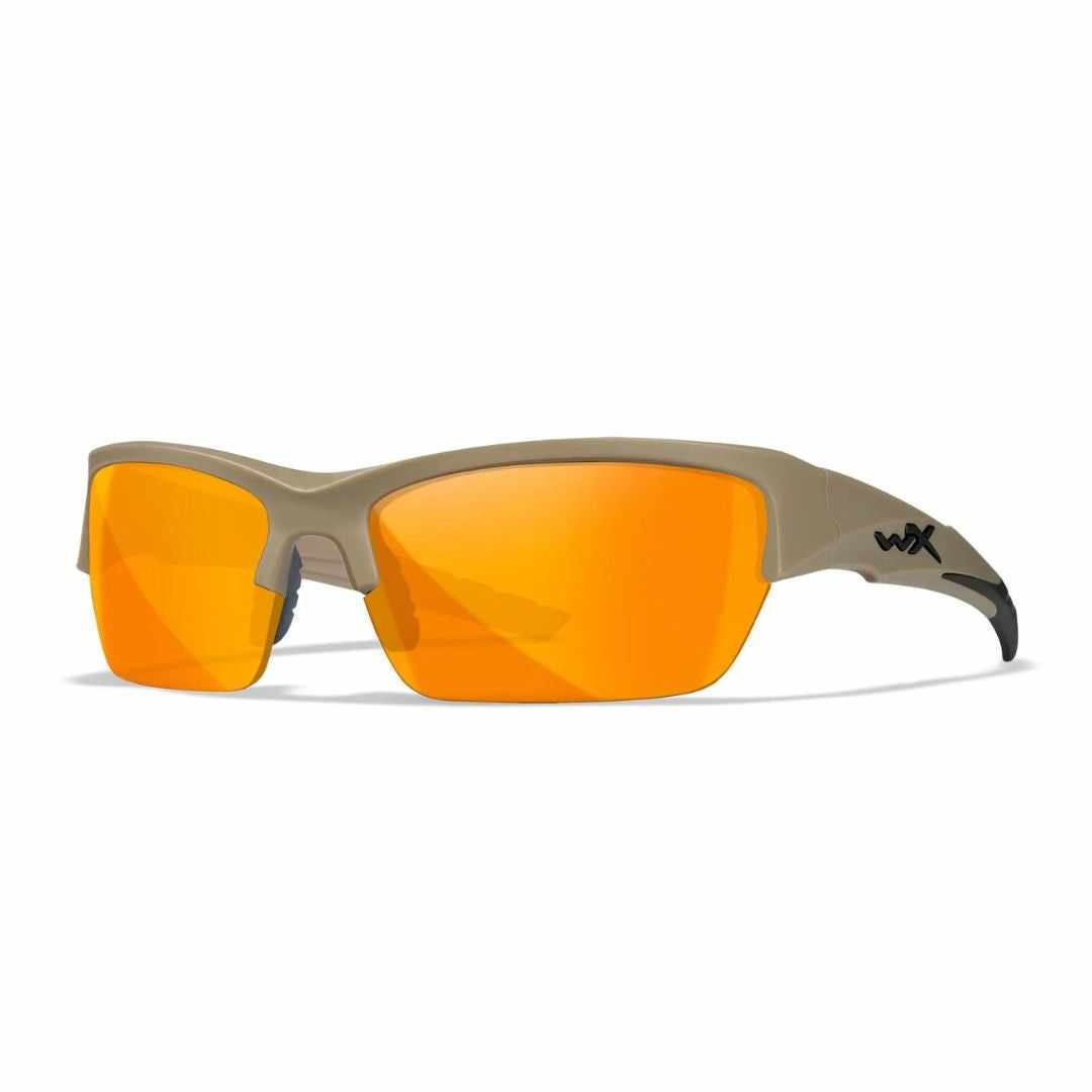 WX Valor 2.5 Grey/Clear/Light Rust 3 Lens Set with Matte Tan frame Protective Eyewear