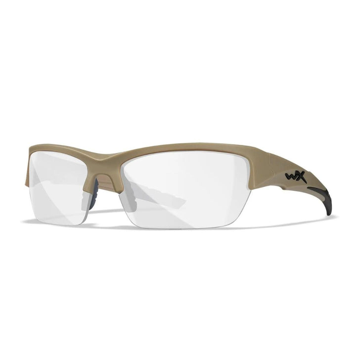 WX Valor 2.5 Grey/Clear/Light Rust 3 Lens Set with Matte Tan frame Protective Eyewear