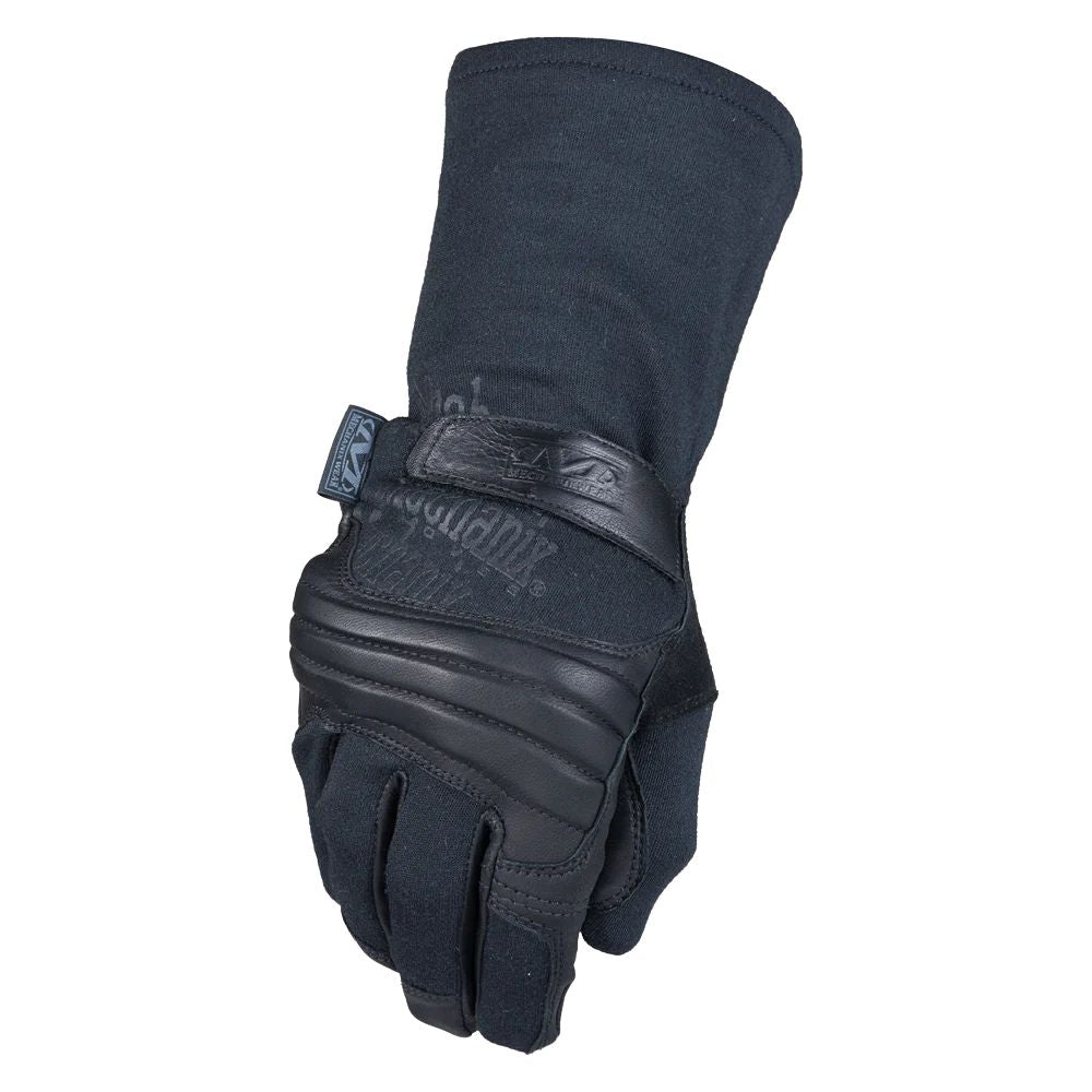 Mechanix Azimuth Black tactical gloves, back of hand view
