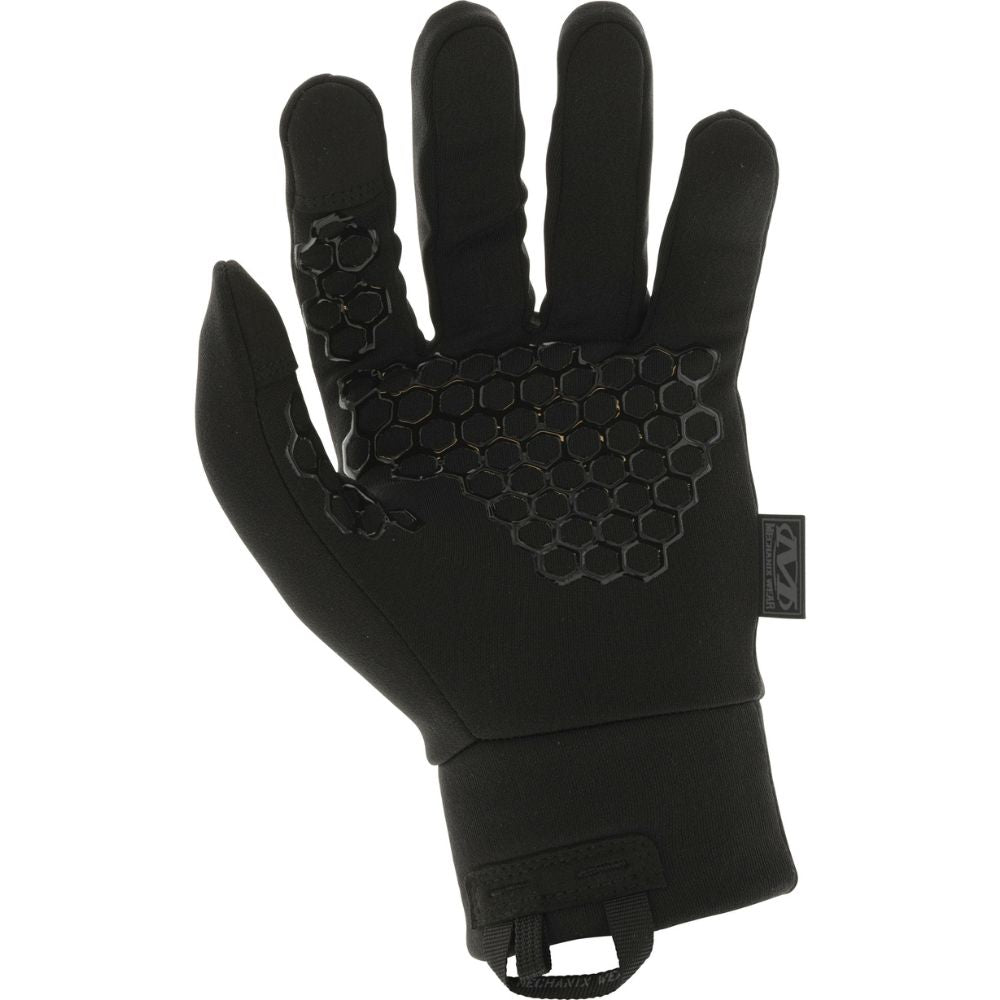 Mechanix ColdWork Base Layer Covert gloves, open palm with hex silicone grip
