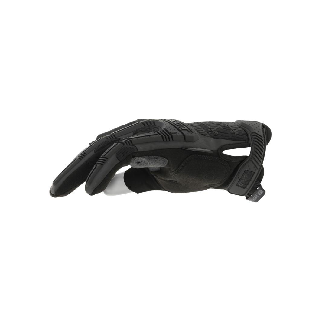 Mechanix MPF-55 tactical glove side profile highlighting low-profile trigger finger access and ergonomic shaping