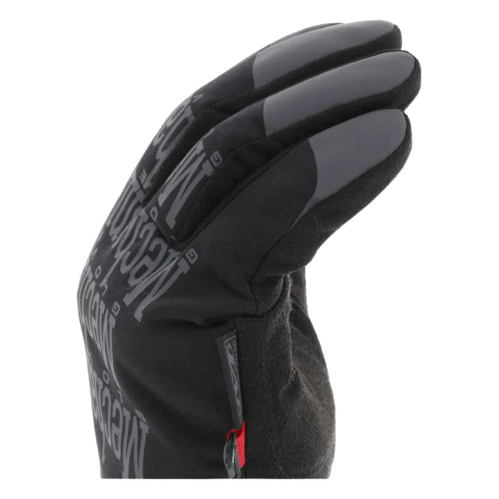 Mechanix Original ColdWork Black Grey winter gloves, finger detail close view
