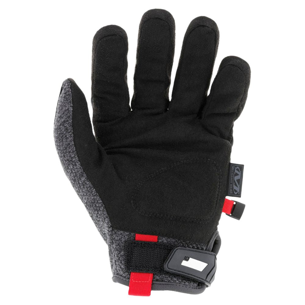 Mechanix Original ColdWork Black Grey winter gloves, palm view
