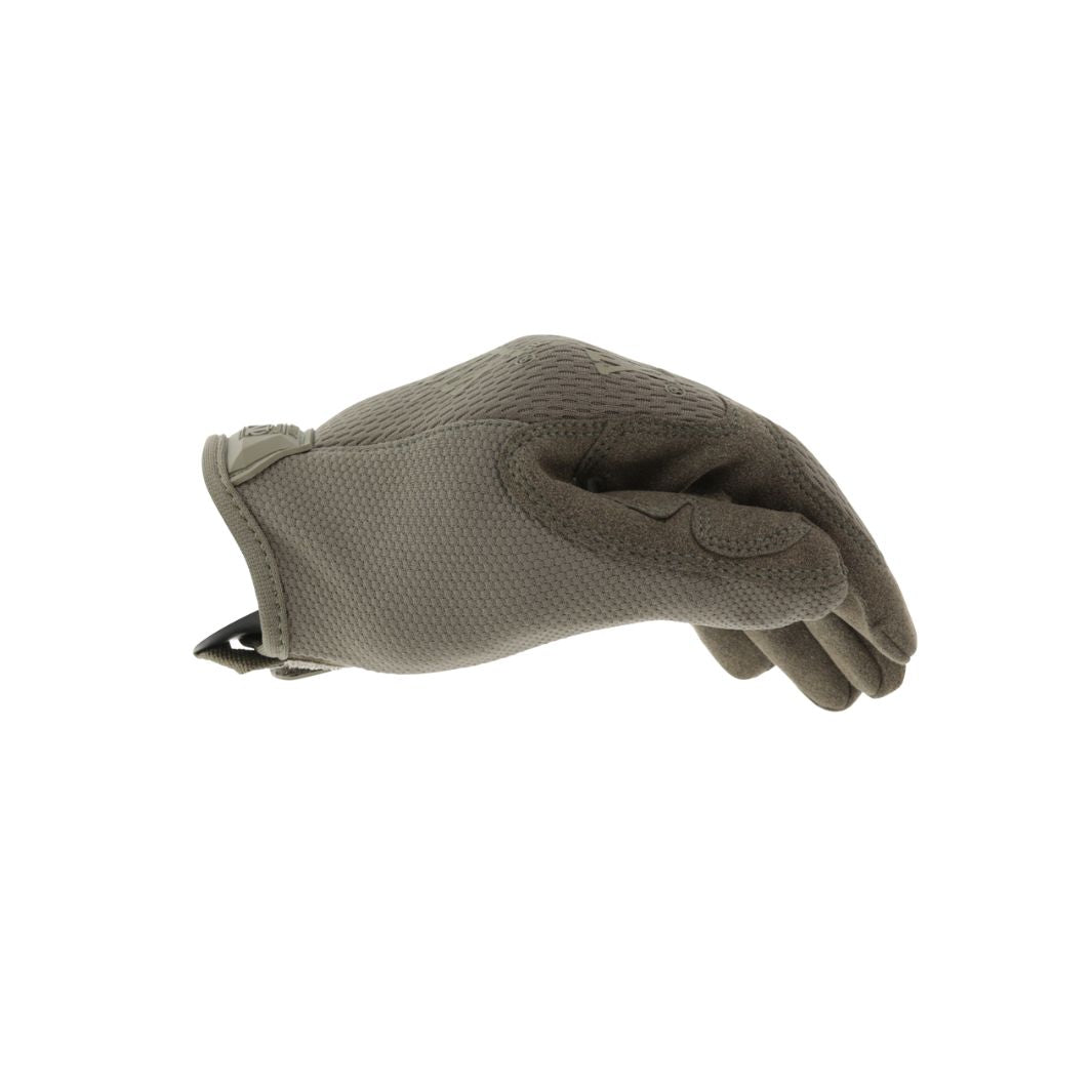 Side profile of Mechanix Wear Original glove in OD Green with textured grip zone