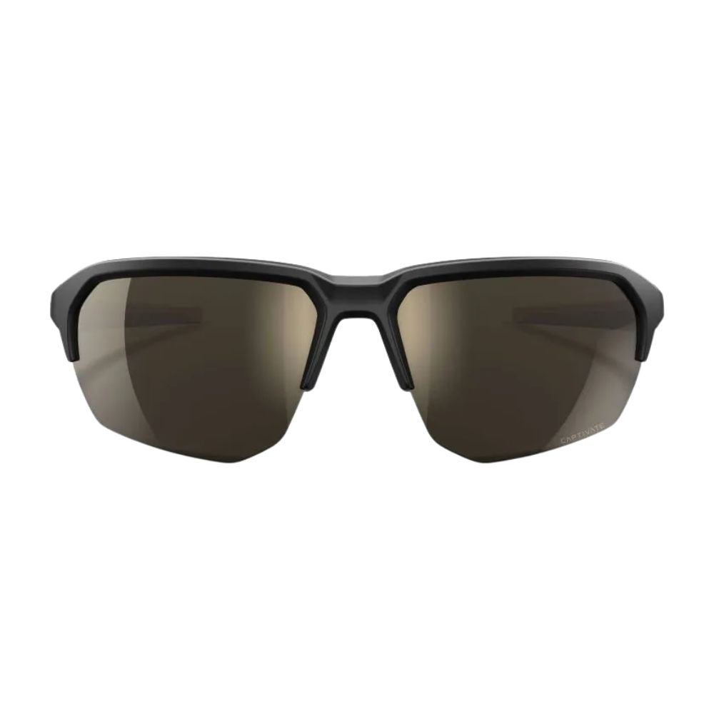 Wiley X JAKL Matte Black with CAPTIVATE™ Tungsten Mirror lens front view