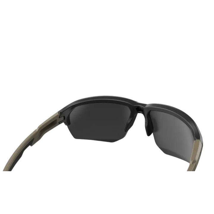 Wiley X JAKL Matte Black CAPTIVATE™ Tungsten Mirror lens rear view
