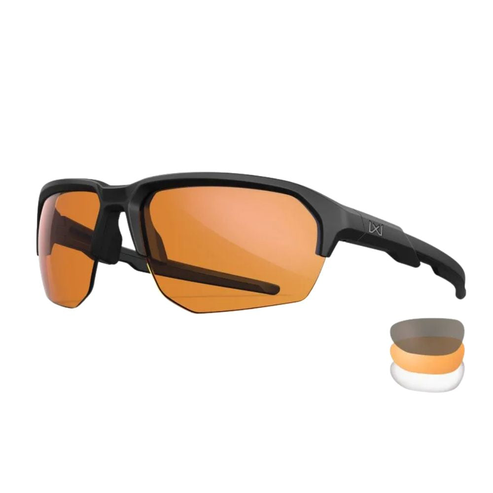 Wiley X JAKL Matte Black frame with Light Rust lens