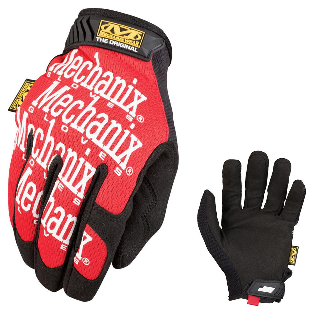 Mechanix Original Red Work Glove Front and Back of Glove