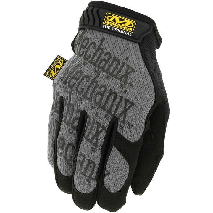 Mechanix Grey Work Glove Back of Hand