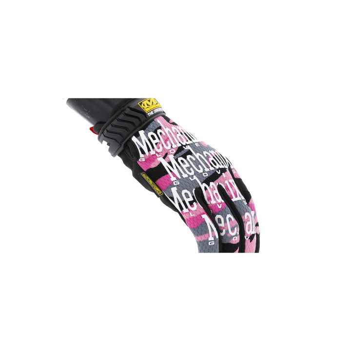 Mechanix Original Women's Pink Camo Work Gloves Top View