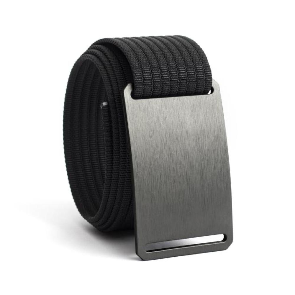 Gunmetal Standard Belt with Black Strap - Bellmt