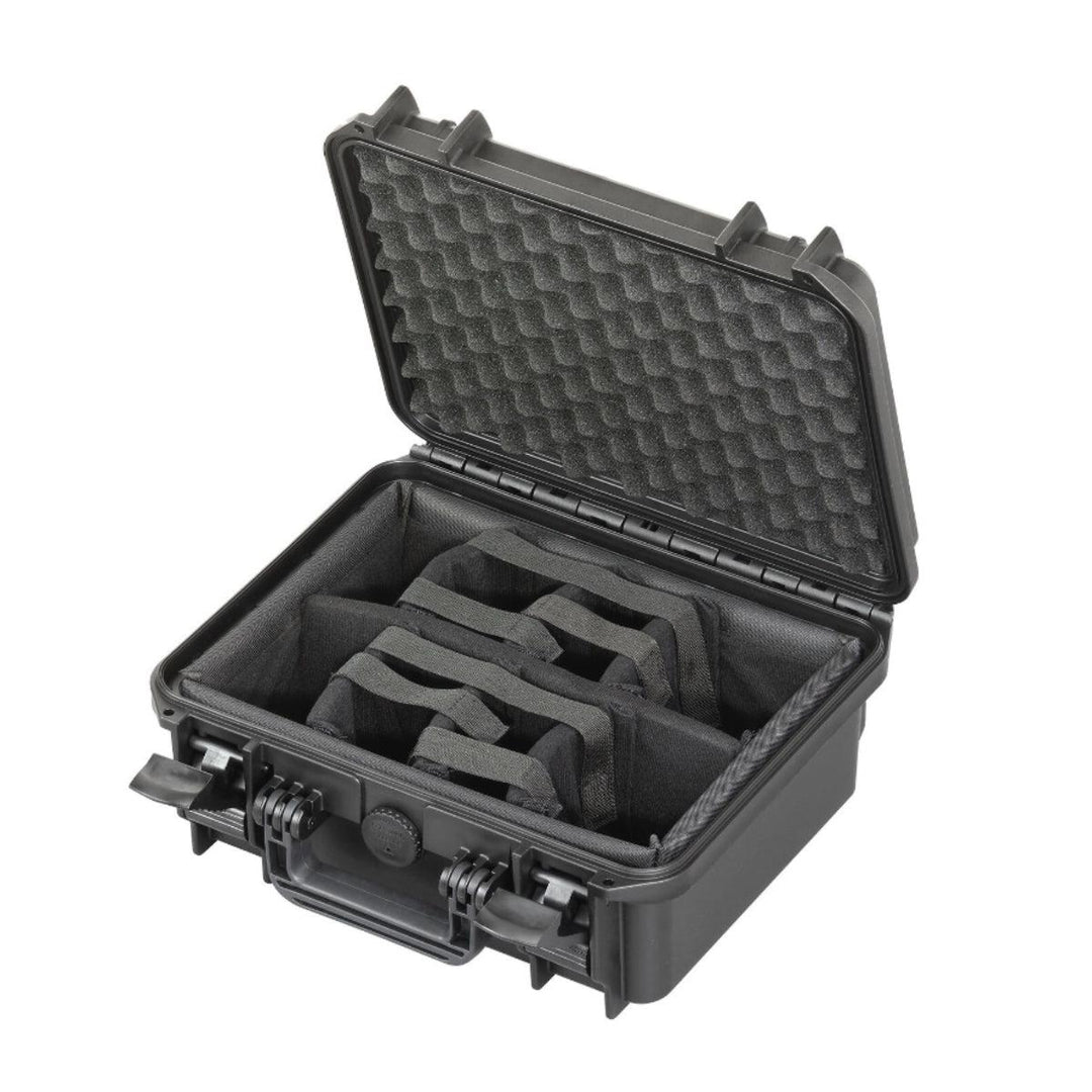 Interior of Black Camera Case with Dividers 300 x 225 x 132 mm