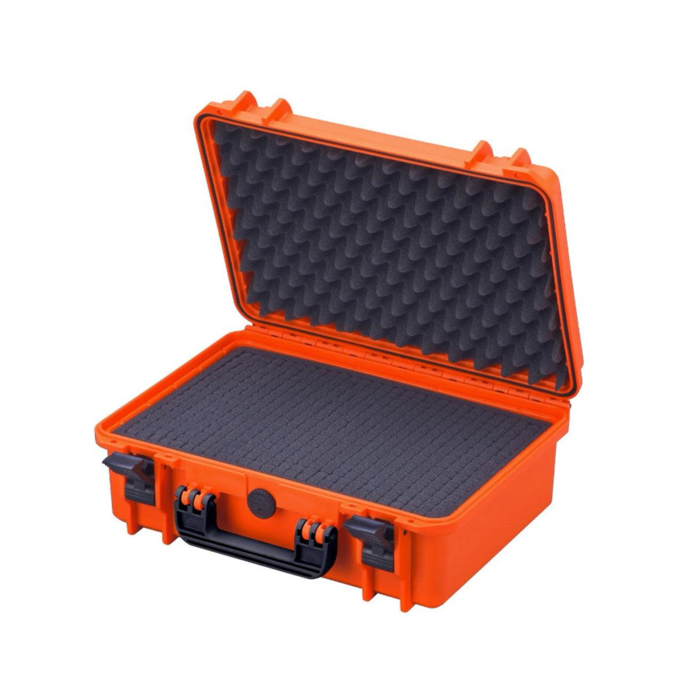 Stage Plus Interior of Orange Hard Case With Cubed Foam 426 x 290 x 159 mm