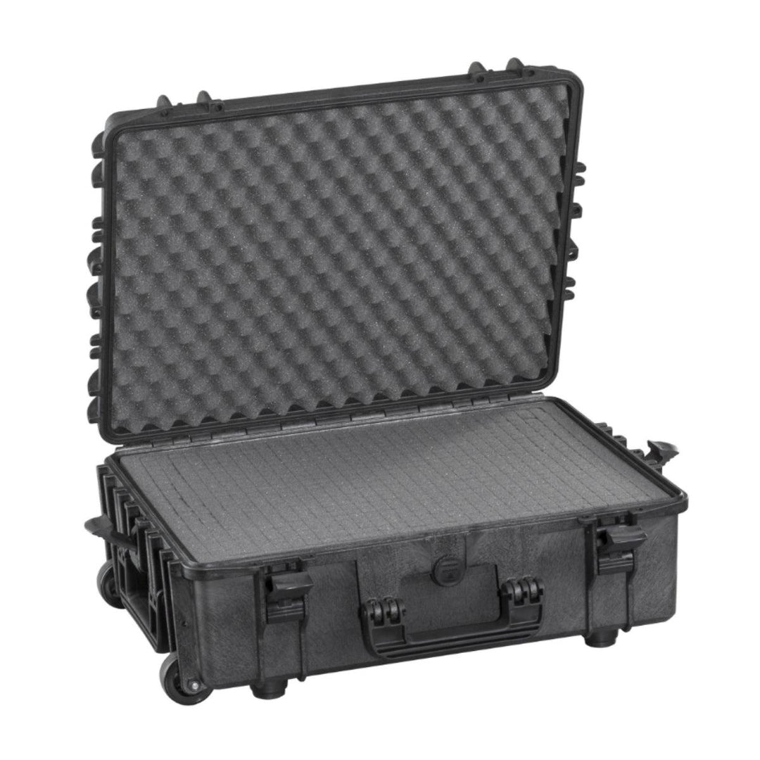 Stage Plus Interior Of Black Hard Trolley Case  With Cubed Foam 538 x 405 x 190 mm