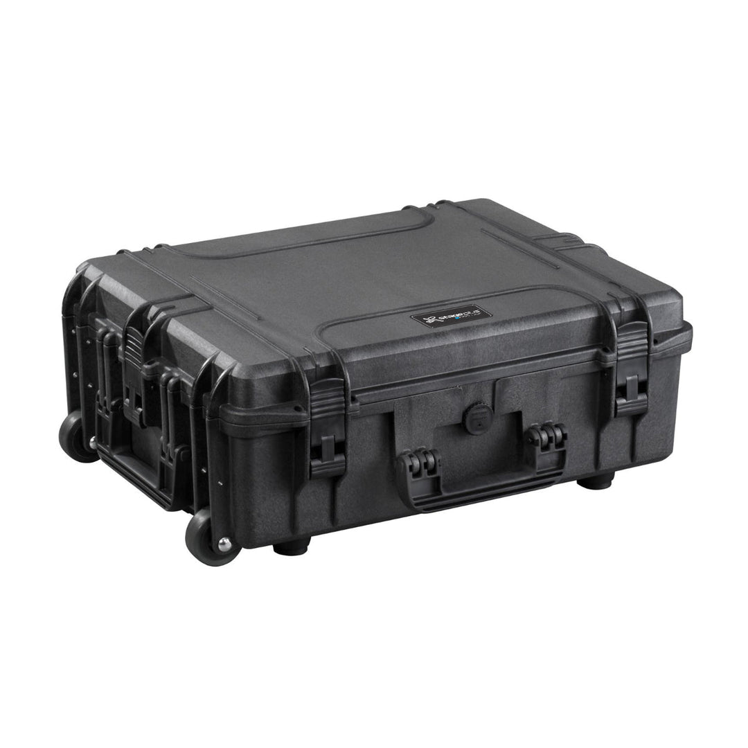 Stage Plus Black Hard Trolley Case  With Cubed Foam 604 x 473 x 225 mm
