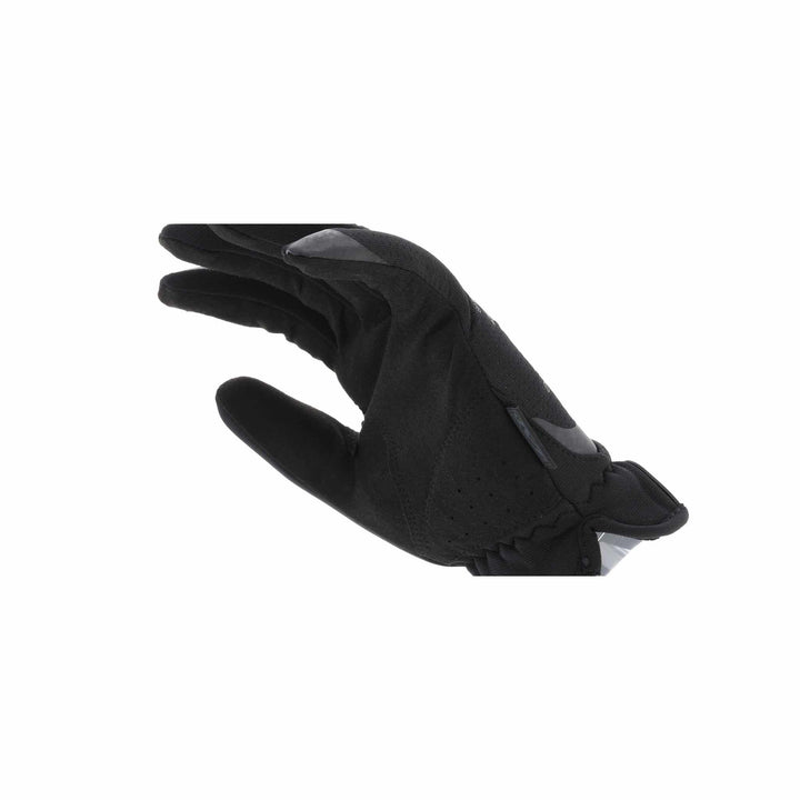 Angled palm view of Mechanix FastFit Covert glove showing reinforced thumb area