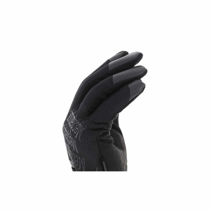 Close-up of Mechanix FastFit Covert glove with reinforced touchscreen-capable fingertips